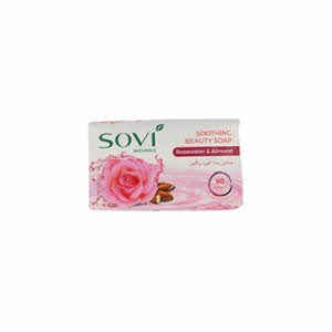 Sovi Soap Bar Soothing Rose Water & Almond 125gm