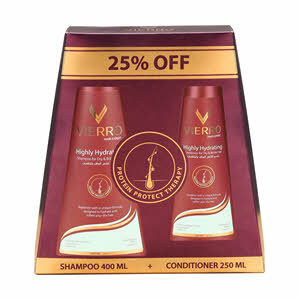 Vierro Shampoo Highly Hydrating 400ml + Conditioner 250ml