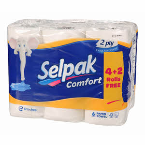 Selpak Kitchen Towel Comfort 4+2 Rolls