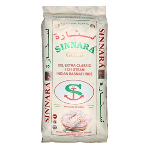 Sinnara Gold Indian Basmti Rice 38 Kg