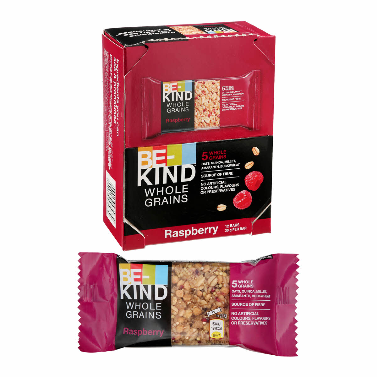Be Kind Choco Raspberry Be Kind Whole Grain Raspberry 30G | Sharjah Co-operative Society