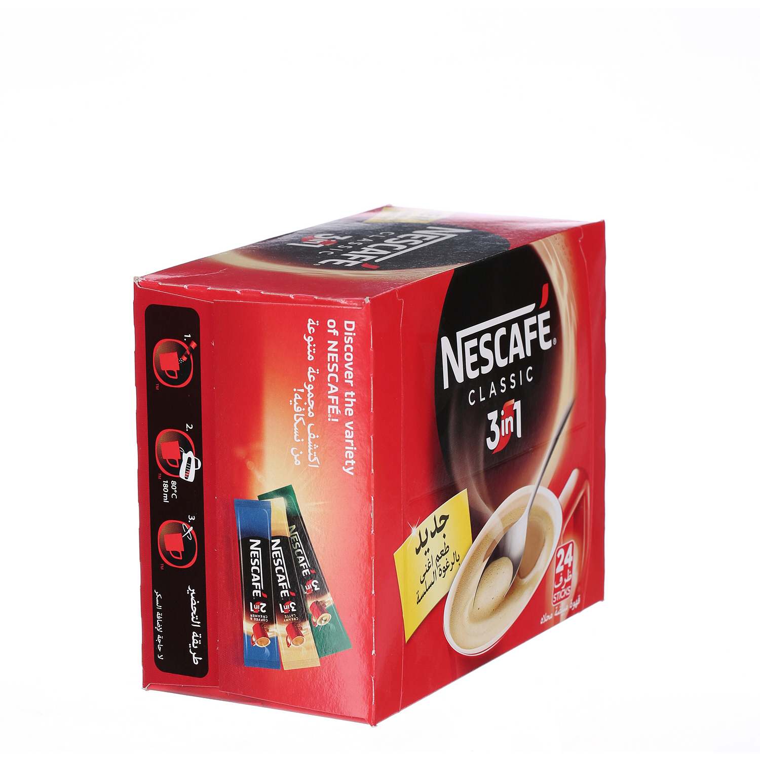 Nescafe 3 in 1 Classic Coffee Sticks 20 g × 24 Pack