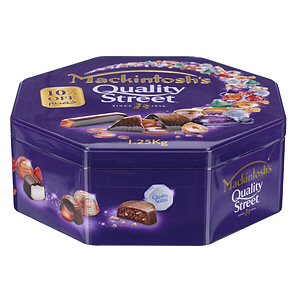 Mackintosh Qulity Steert Tin Chocolate 1.25kg