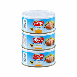 Ajeeb Yellowfin Tuna Sunflower Oil 3X170G