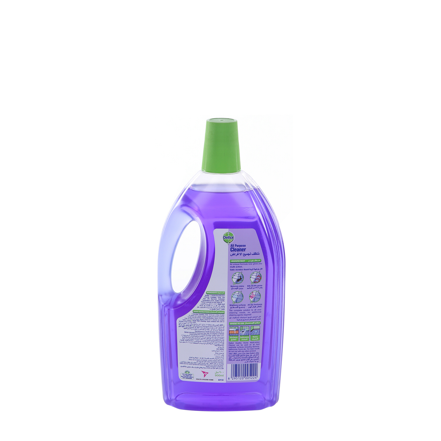 Dettol Multi Action Cleaner 4 In 1 Lavender 900 ml