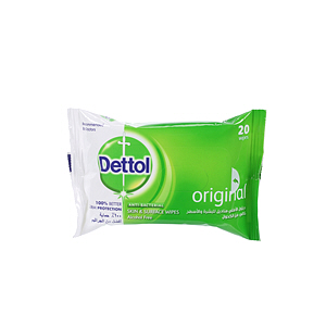 Dettol Original Antibacterial Skin 20 Wipes