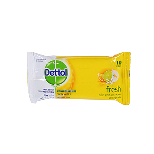 Dettol Anti-Bacterial Fresh Wipes 10 Wipes