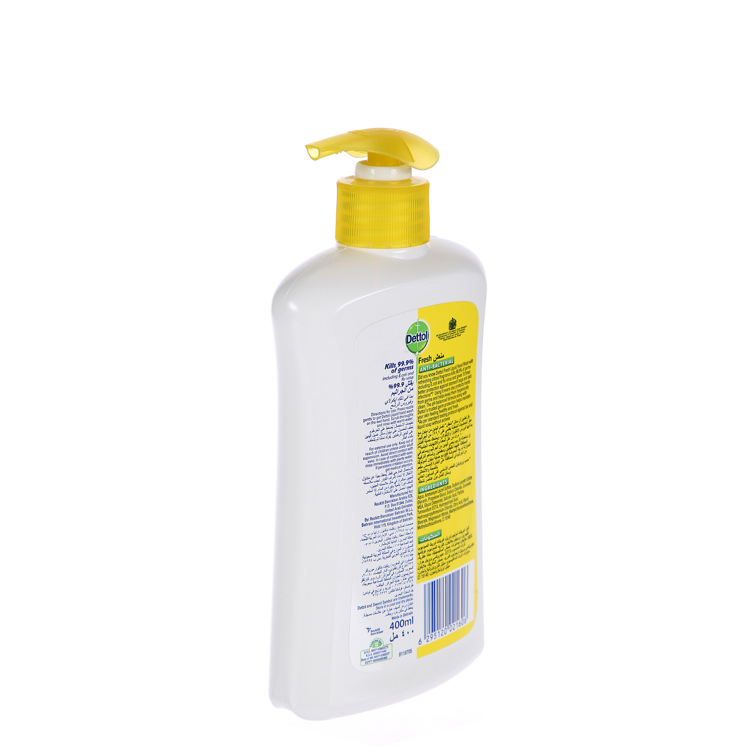 Dettol Fresh Anti Bacterial Liquid Handwash 400 ml