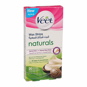 Veet Naturals Wax Strips 20S