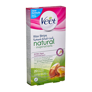 Veet All Skin Hair Remover Wax Strips 20'S