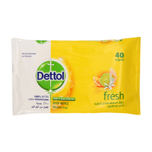 Dettol Anti-Bacterial Fresh Wipes 40 Wipes