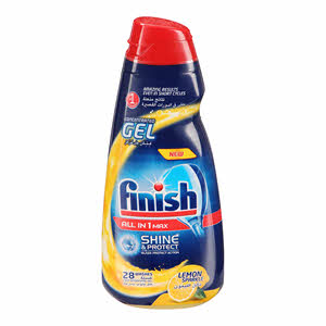 Finish All in One Max Shine and Protect Lemon Scented Dishwashing Gel 650 ml