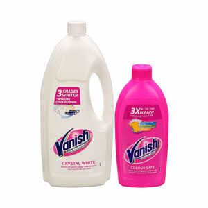 Vanish Stain Remover White 1.8Ltr + Pink 500ml Free