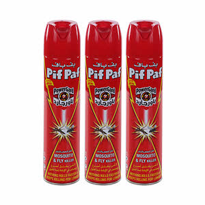 Pif Paf Fik Mosquito and Fly Killer 400ml × 3PCS
