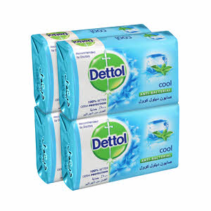 Dettol Bath Soap Cool 165 g x 4 Pieces