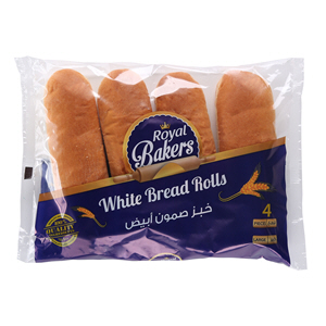 Royal Bread Rolls White 8Inch 340 g × 4 Pieces