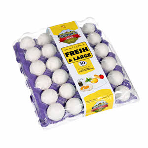 Farmer Choice Large White Or Brown Eggs 30'S