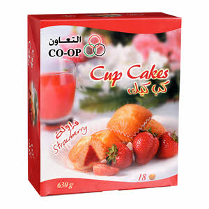 Co-Op Cup Cake Strawberry 18 × 35 g