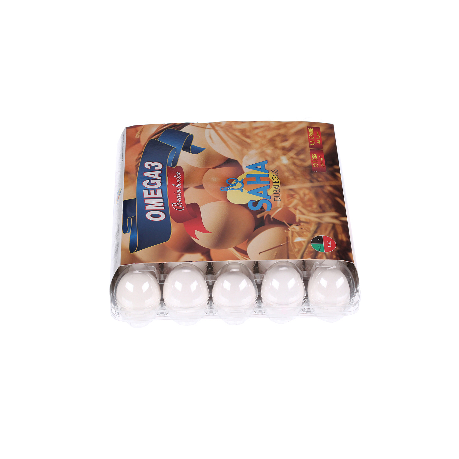 Saha Dubai White Eggs Omega 3 30 Pack