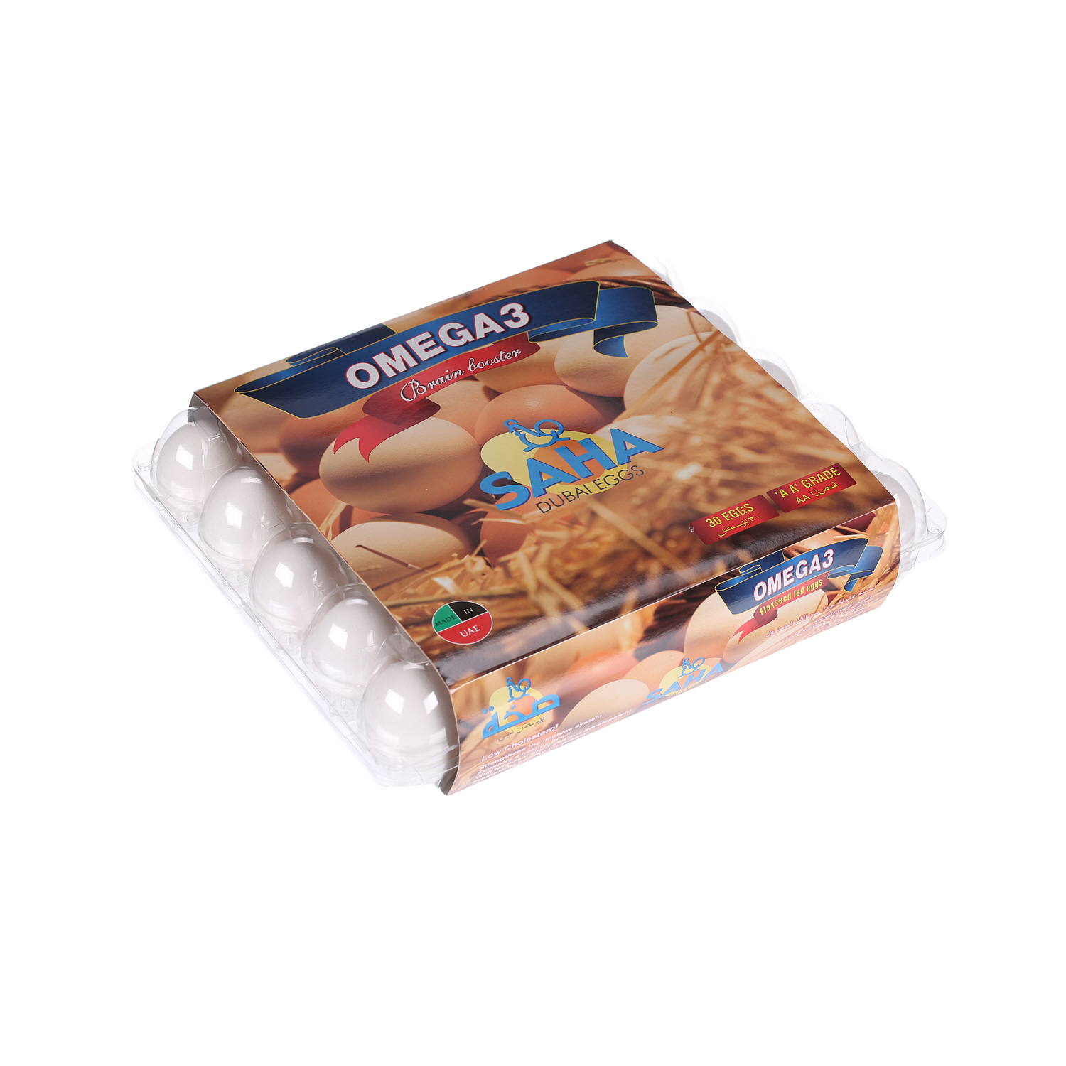 Saha Dubai White Eggs Omega 3 30 Pack