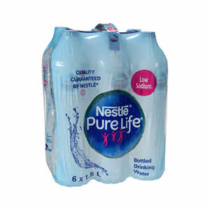 Nestle Purelife Bottle Drinking Water 6 x 1.5 L