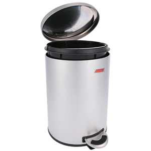 Brooks Metal Bin with Pedal 12Ltr