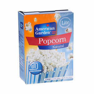 American Garden Microwave Popcorn Light 3 × 3 Oz