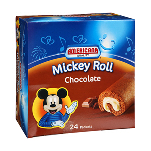Americana Cake Micky Roll Choco 24X25Gr