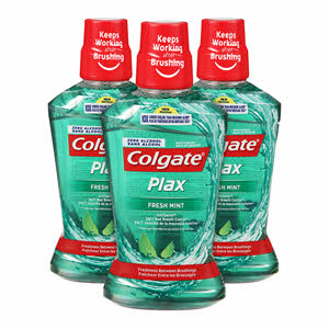Colgate Plax Mouthwash Freshmint Green 500ml × 3PCS