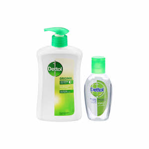 Dettol Hand Wash Original 400ml+ sanitizer 50ml free 