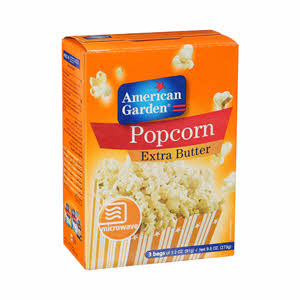 American Garden Popcorn Extra Butter 3 × 3 Oz