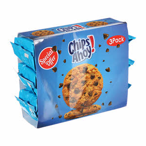 Nabisco Chips Ahoy 3X128Gm