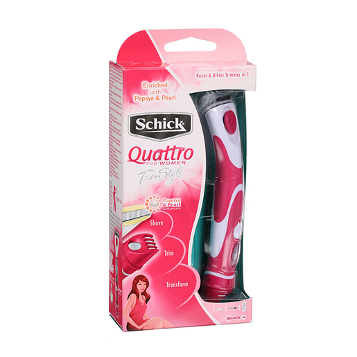 Schick Quattro Razor For Women Trimer Style Blades Razors Beauty Skincare Health Beauty Categories Sharjah Co Operative Society