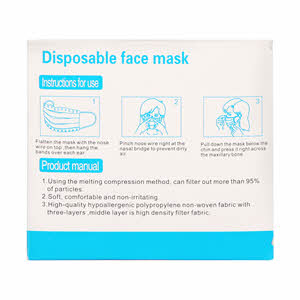 Minar Face Mask Disposable 3Ply x 50PCS