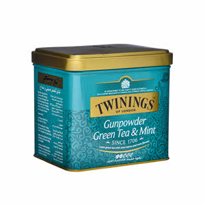 Twinings Gunpower Green Tea With Mint, Luxury Loose Leaf Tea 200 g