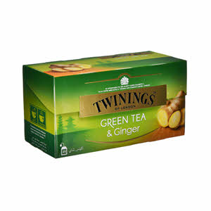 تويننجز شاي أخضر بالزنجبيل 25 كيس