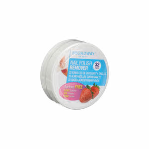 Kiss Broadway Nail Polish Remover Pads Strawberry Scent