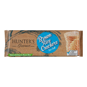 Hunter Brown Rice Crackers Sea Salt 100 g