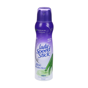 Lady Speed Stick Aloe Protection Sensitive Antiperspirant Deodorant Spray, 150 ml