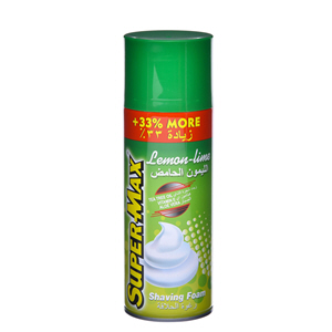 Super Max Shaving Foam Lemon Lime 300ml