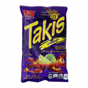 Takis Chips Fuego Pepper Lime 2 Oz