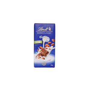 Lindt Swiss Milk Chocolate with Whole Almond 100gm