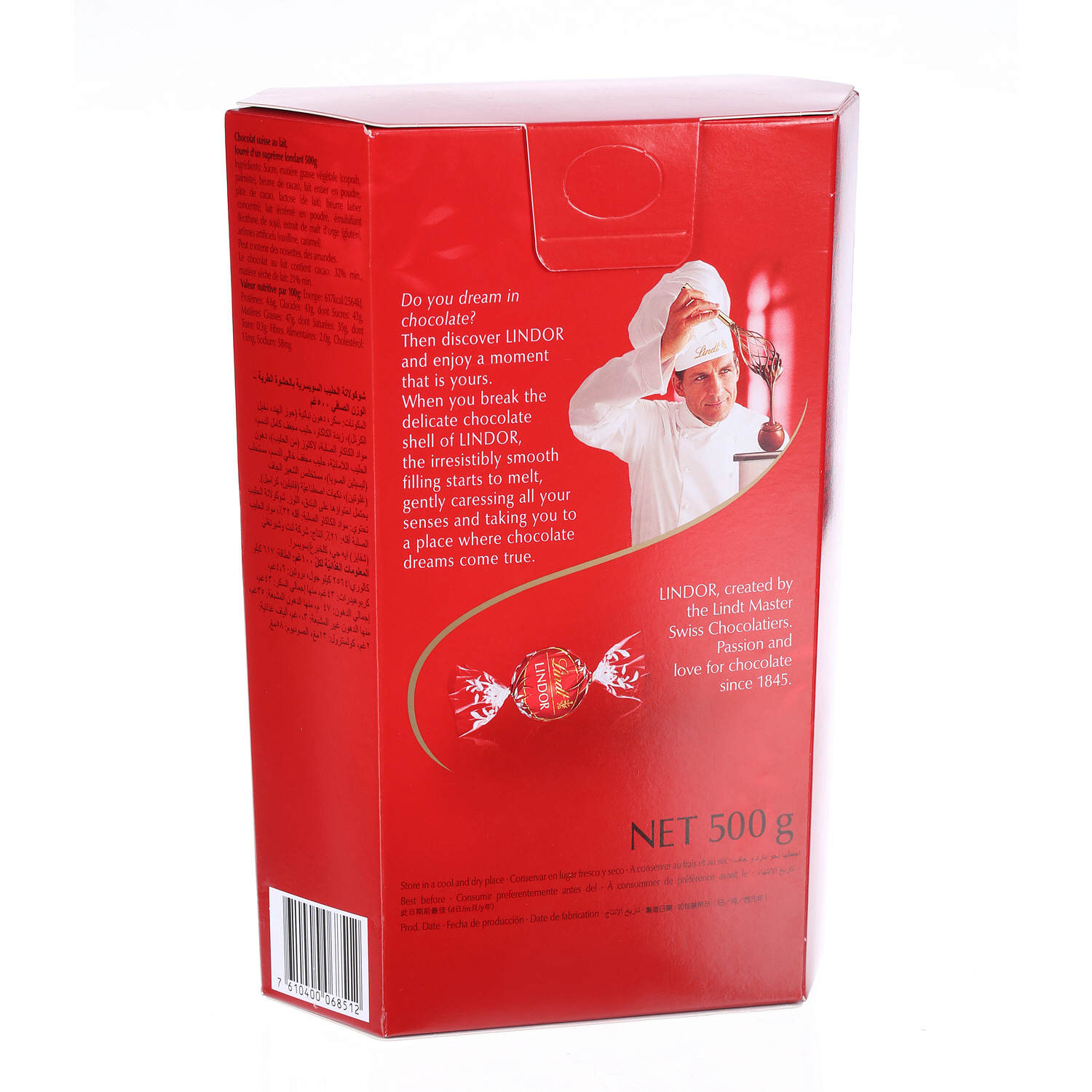 Lindt Lindor Milk Chocolate 500 g