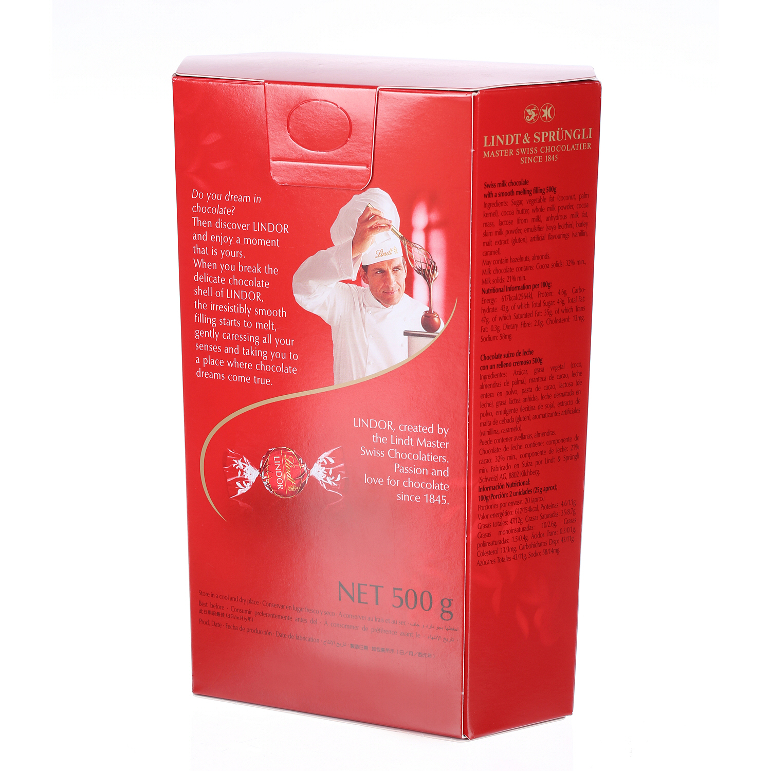 Lindt Lindor Milk Chocolate 500 g