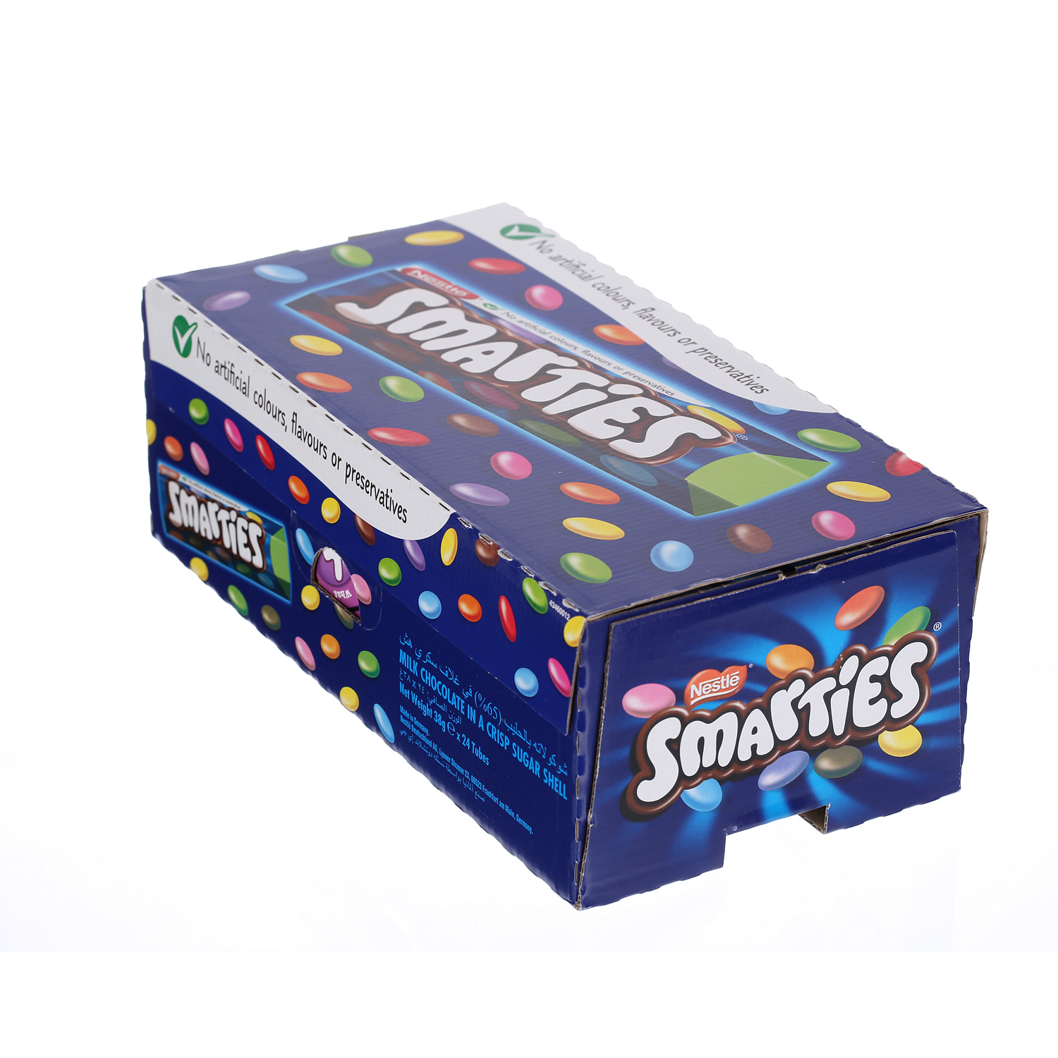 Nestlé Smarties Hexatube Chocolate 40gm × 24'S