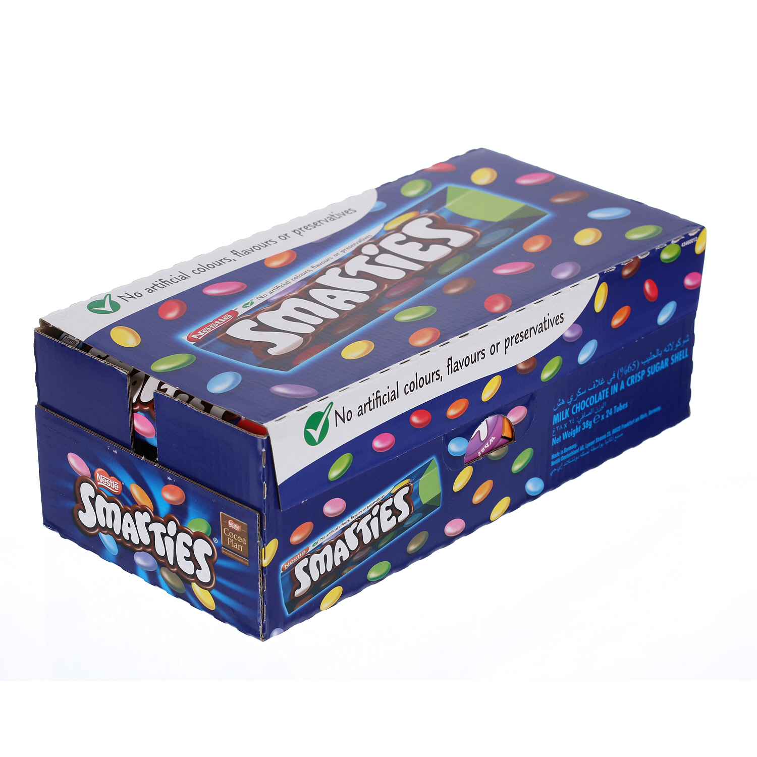 Nestlé Smarties Hexatube Chocolate 40gm × 24'S