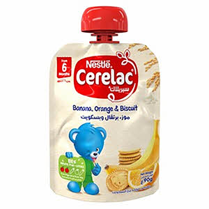 Cerelac Puree Banana Orange Biscuit 90 g