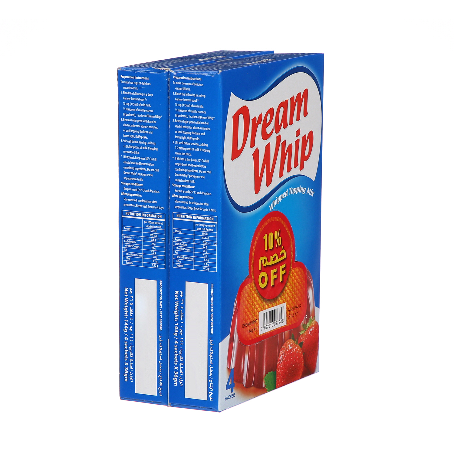 Dream Whip Vanilla 2 x 144Gm Offer