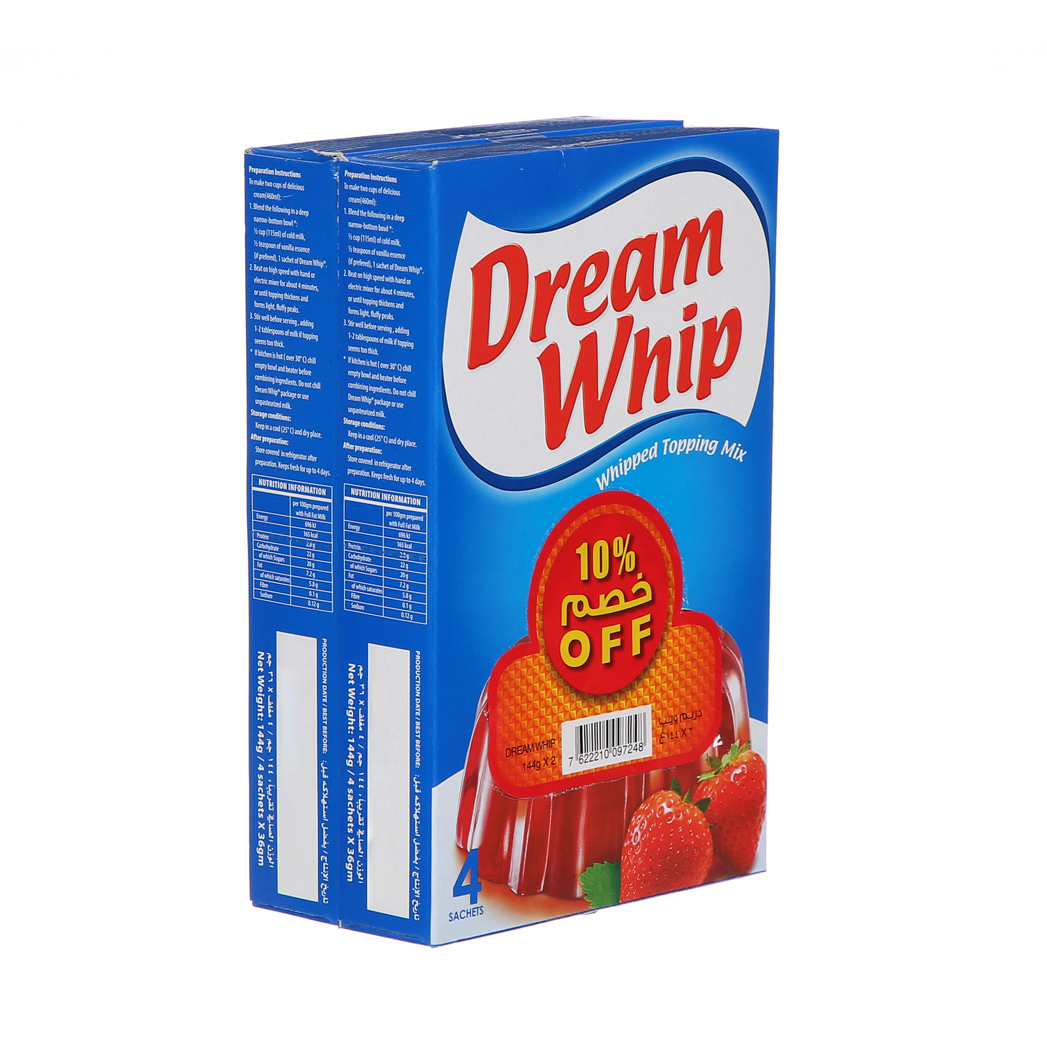 Dream Whip Vanilla 2 x 144Gm Offer