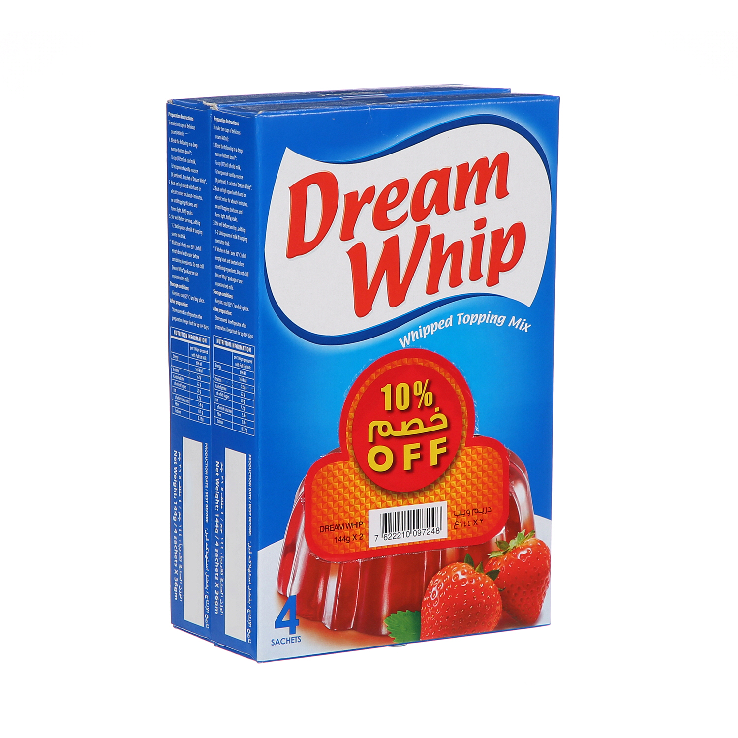 Dream Whip Vanilla 2 x 144Gm Offer